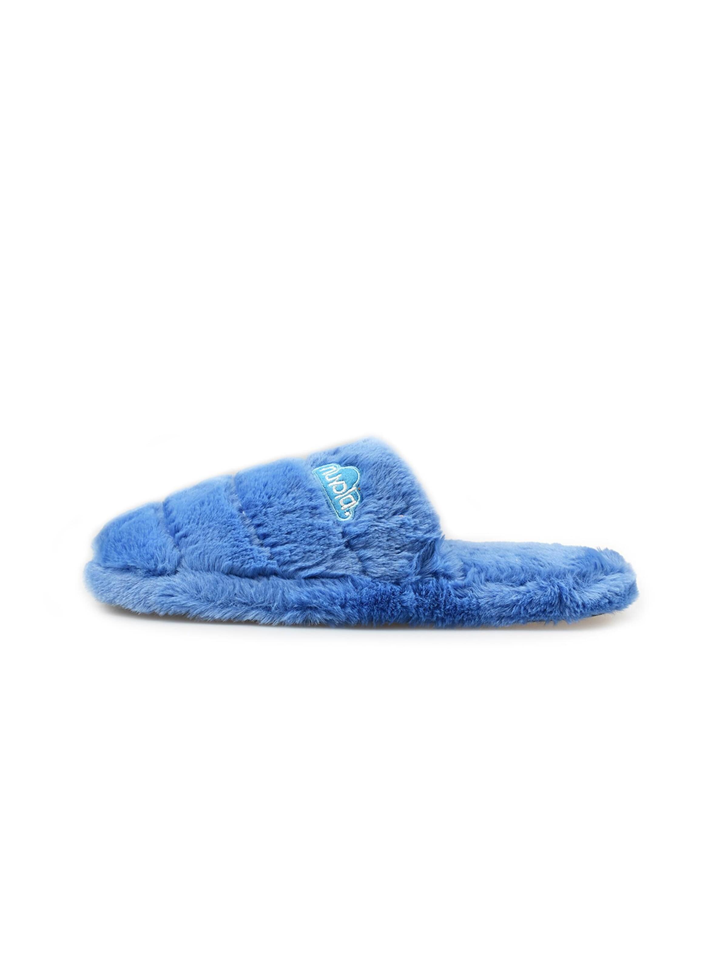 Nuvola. Slipper 'Zueco Bee' in Blue: front