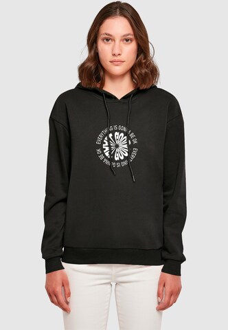 Merchcode Sweatshirt 'All Good Everyday' in Zwart: voorkant