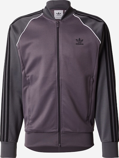 Džemperis 'Adicolor Classics Sst' iš ADIDAS ORIGINALS, spalva – tamsiai pilka / gervuogių spalva / juoda, Prekių apžvalga