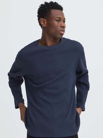 !Solid - Sudadera 'SDDanton Waffle' en azul: frente