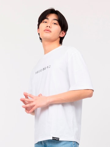 T-Shirt 'Oversize' K-pop en blanc