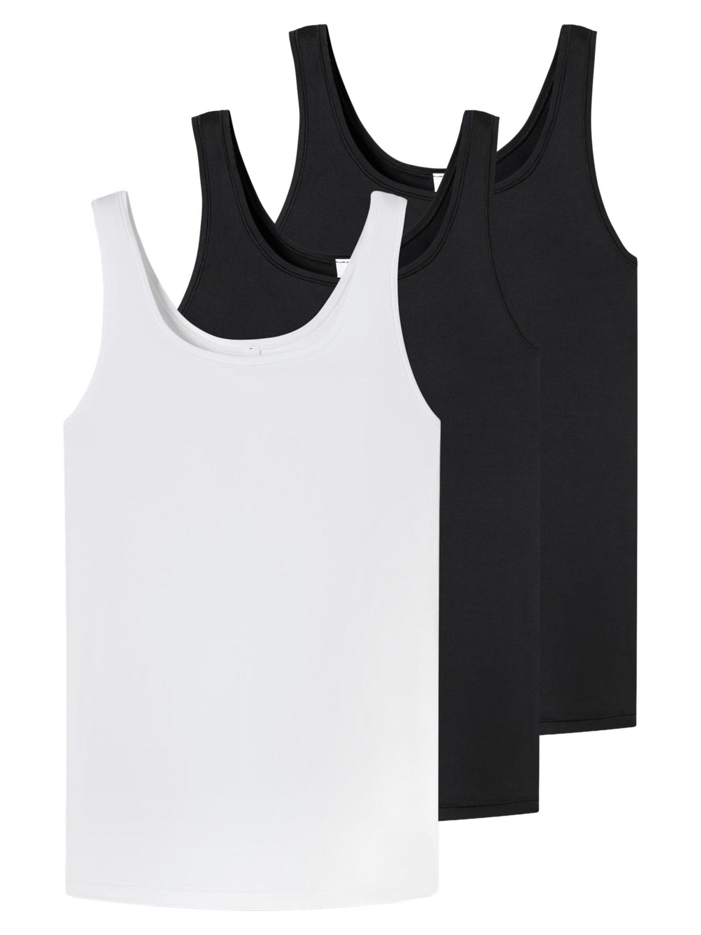 SCHIESSER Undershirt 'Unique Mirco' in Black: front