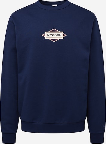 Reebok Sports sweatshirt in Blue: front