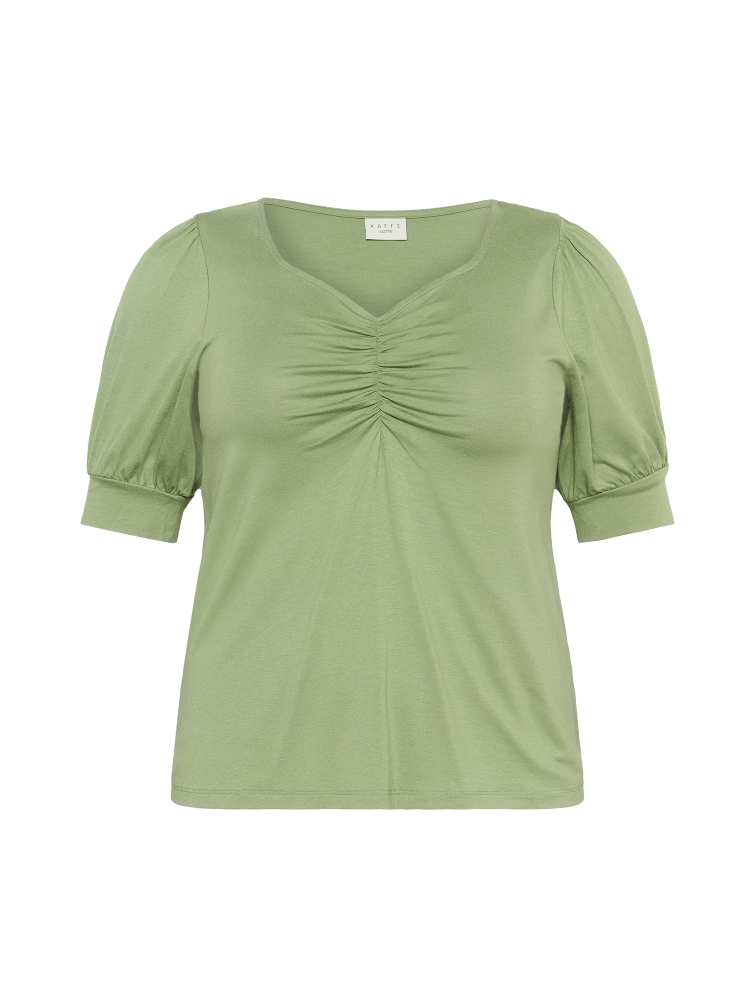 KAFFE CURVE - Camisa 'Sissy' em verde: frente