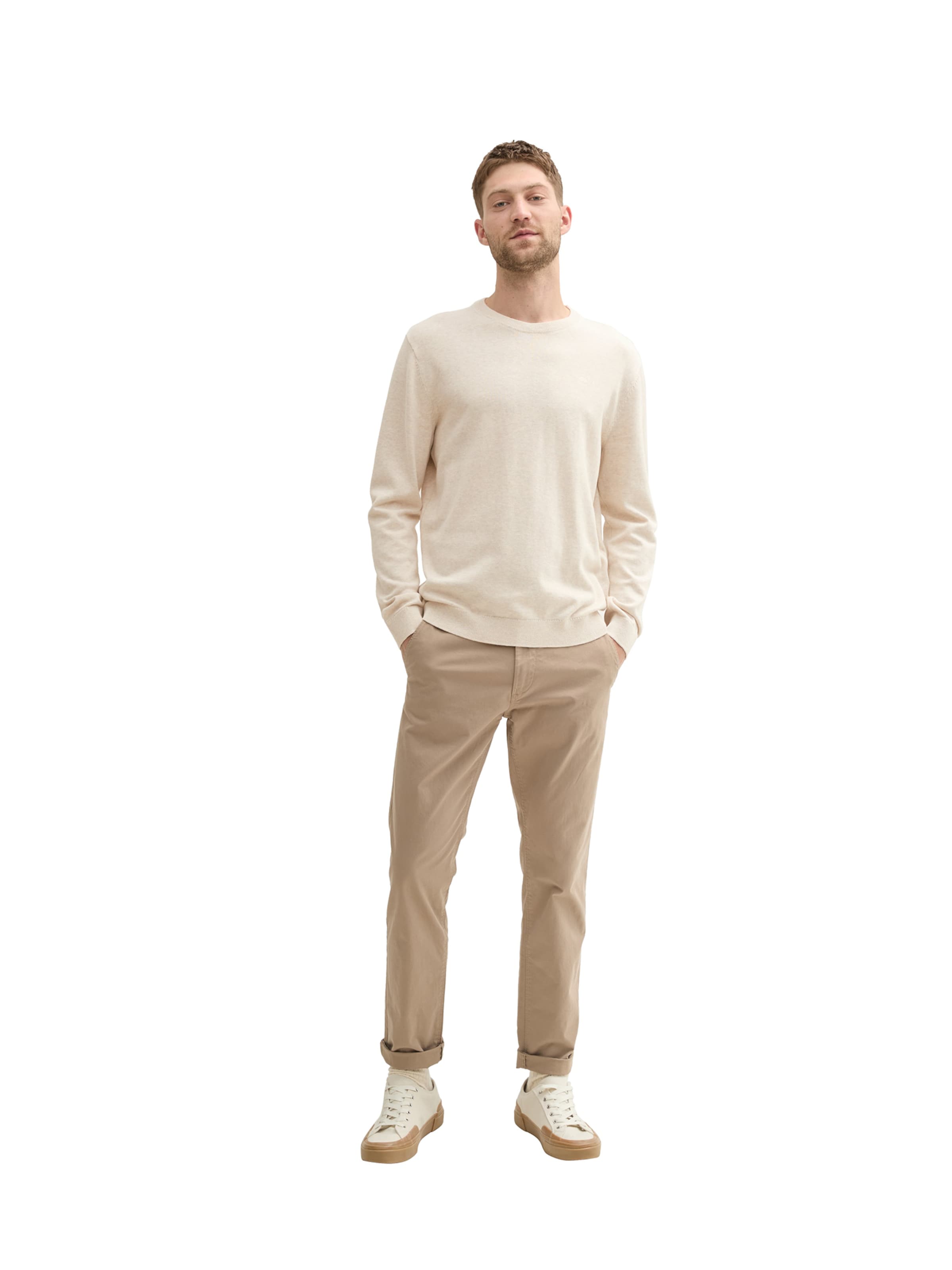 TOM TAILOR Pullover in Beige