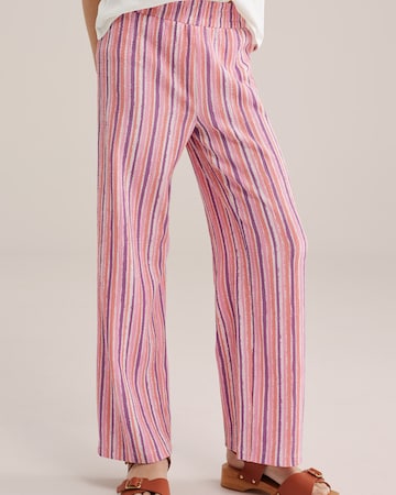 WE Fashion Regular Pants in Pink: front