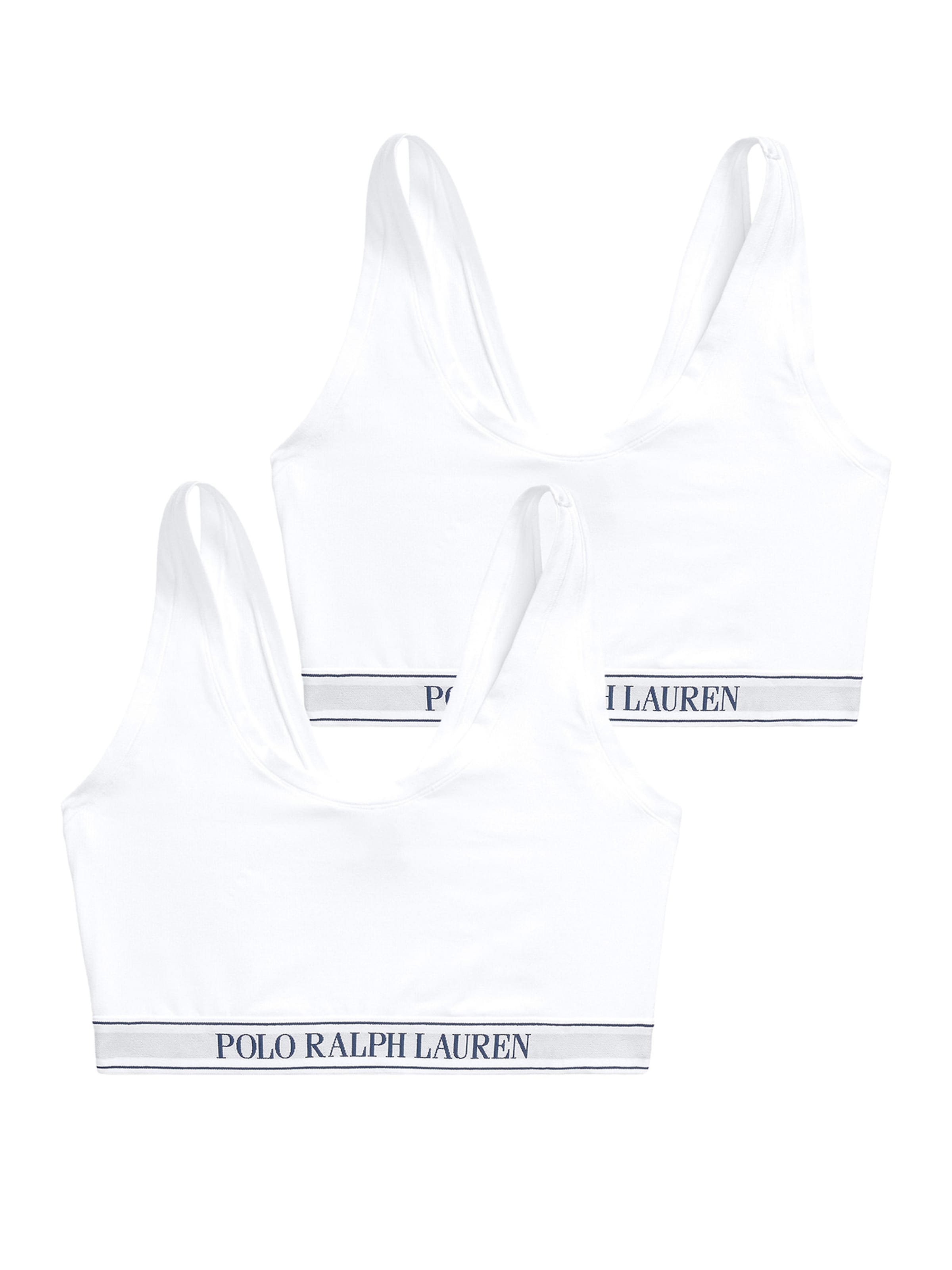 Polo Ralph Lauren Bustier BH 'Essentials' in Wit: voorkant