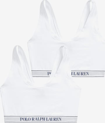Bustier Soutien-gorge 'Essentials' Polo Ralph Lauren en blanc : devant