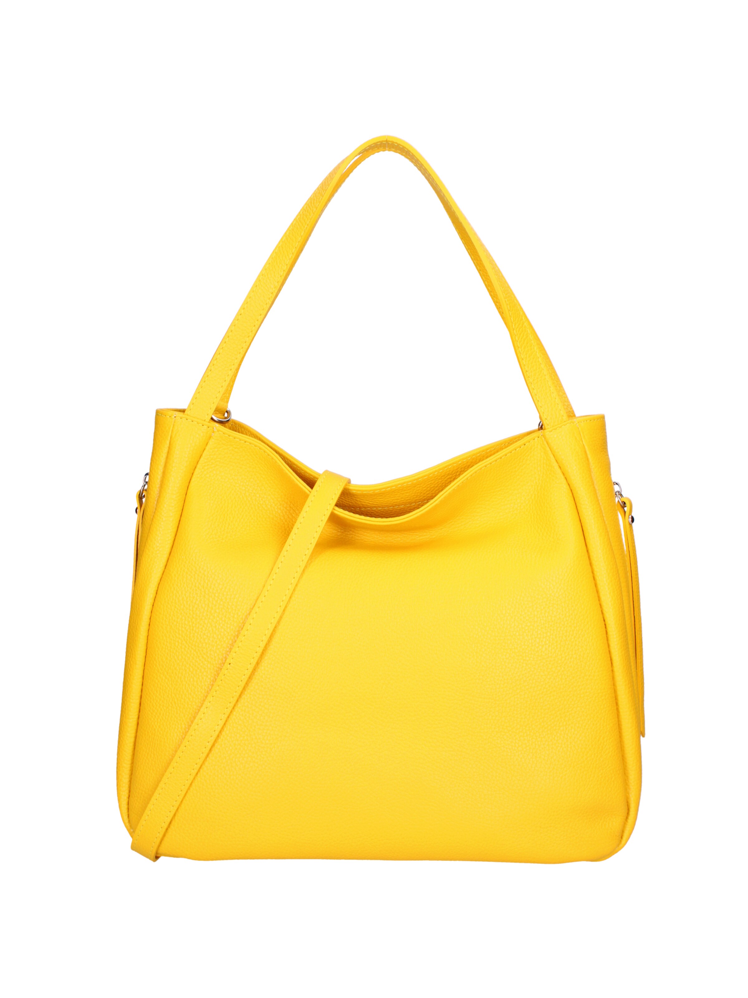 Roberta Rossi Schultertasche in Gelb: Vorderseite