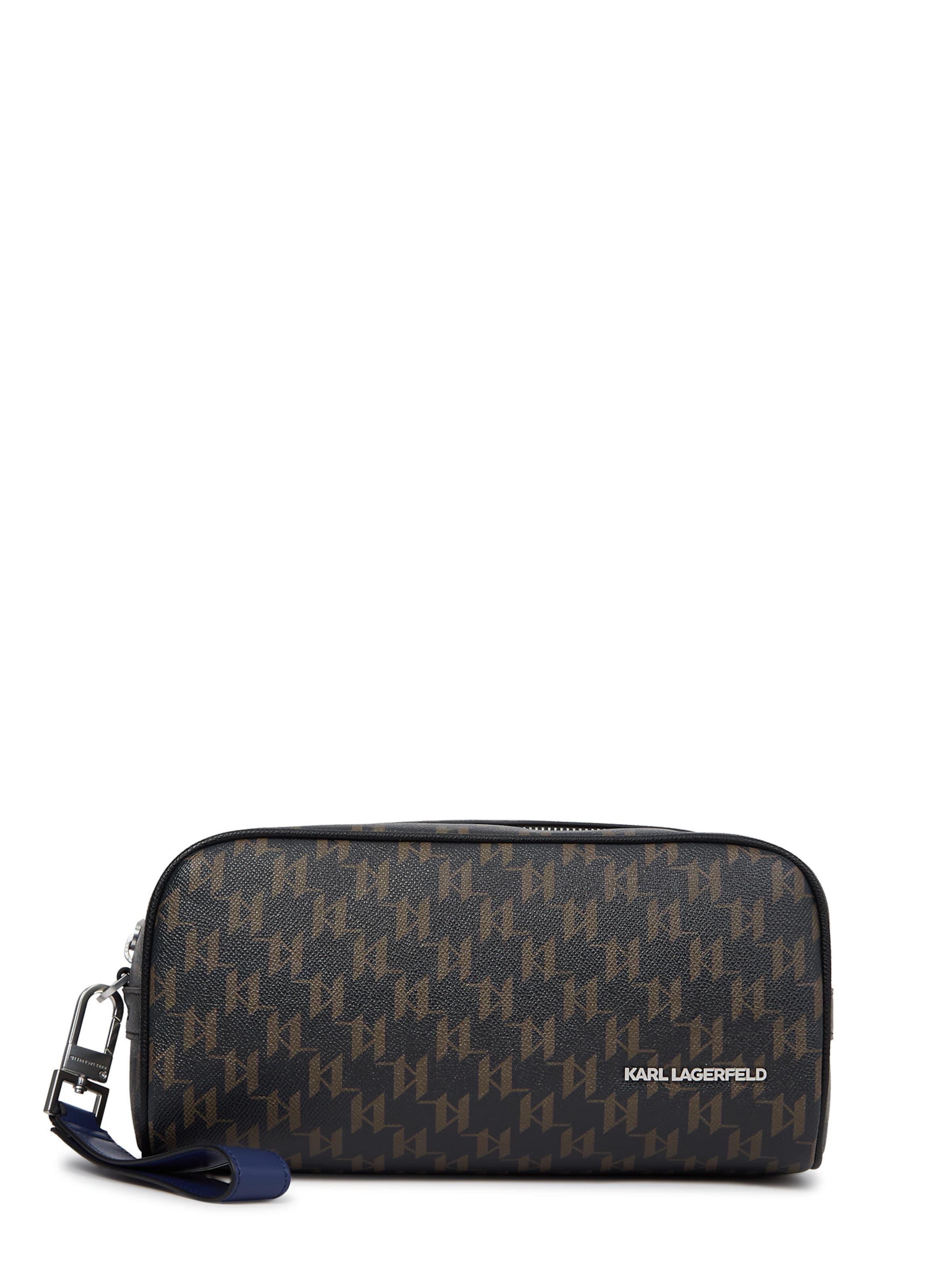 Karl Lagerfeld Toaletná taška 'Monogram' - Čierna: predná strana