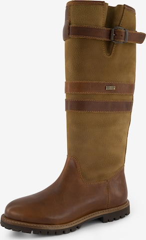 Travelin Boots in Brown: front