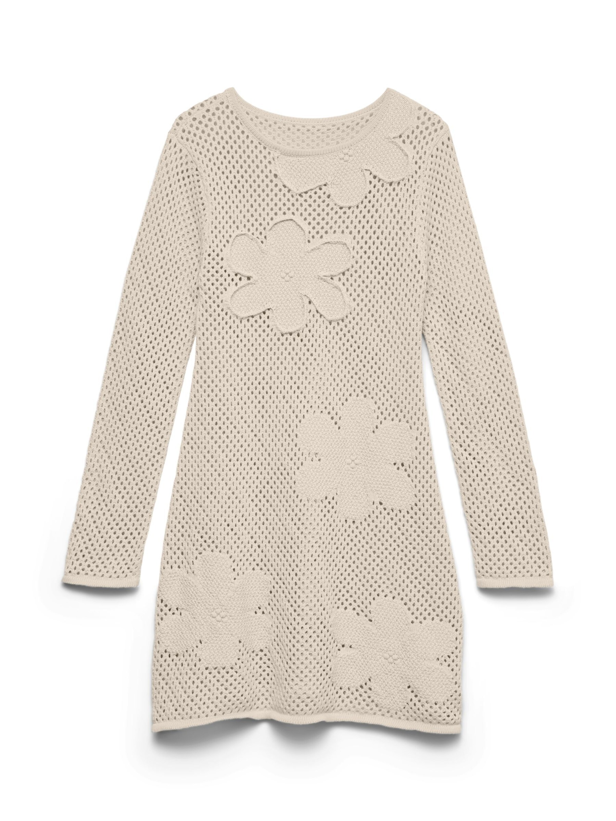 VERO MODA Strikkjole 'VMDahlia' i beige: forside