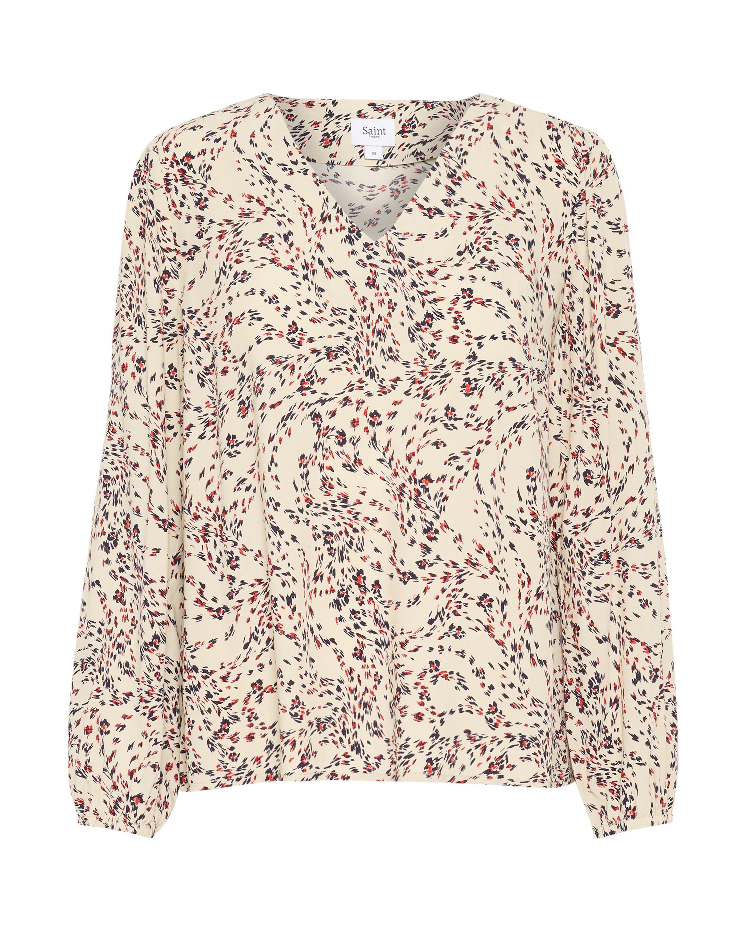 SAINT TROPEZ Bluse 'Gazel' in Beige: Vorderseite