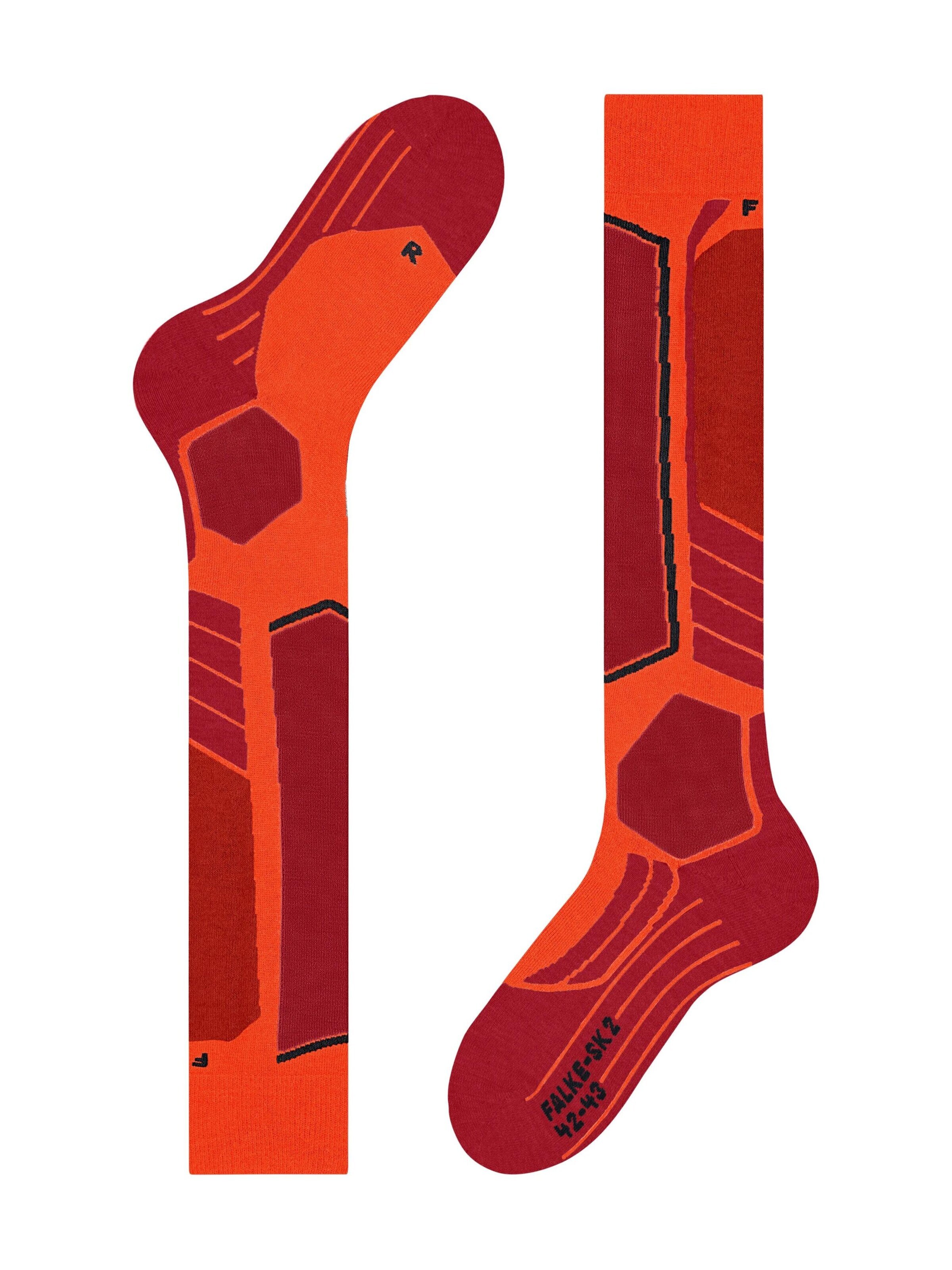 FALKE Athletic Socks 'SK2 Intermediate' in Orange