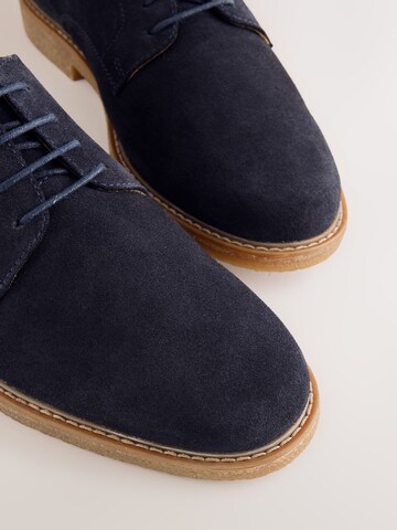 Next Buty sznurowane 'Derby' w kolorze niebieski