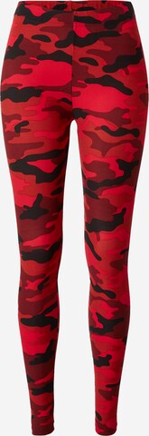 Urban Classics Skinny Leggings in Rot: predná strana