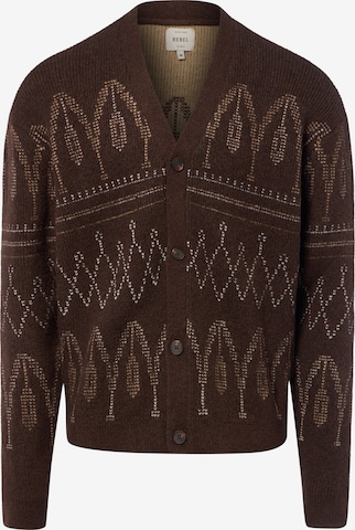 Vestes en maille ' Wade ' Redefined Rebel en marron : devant
