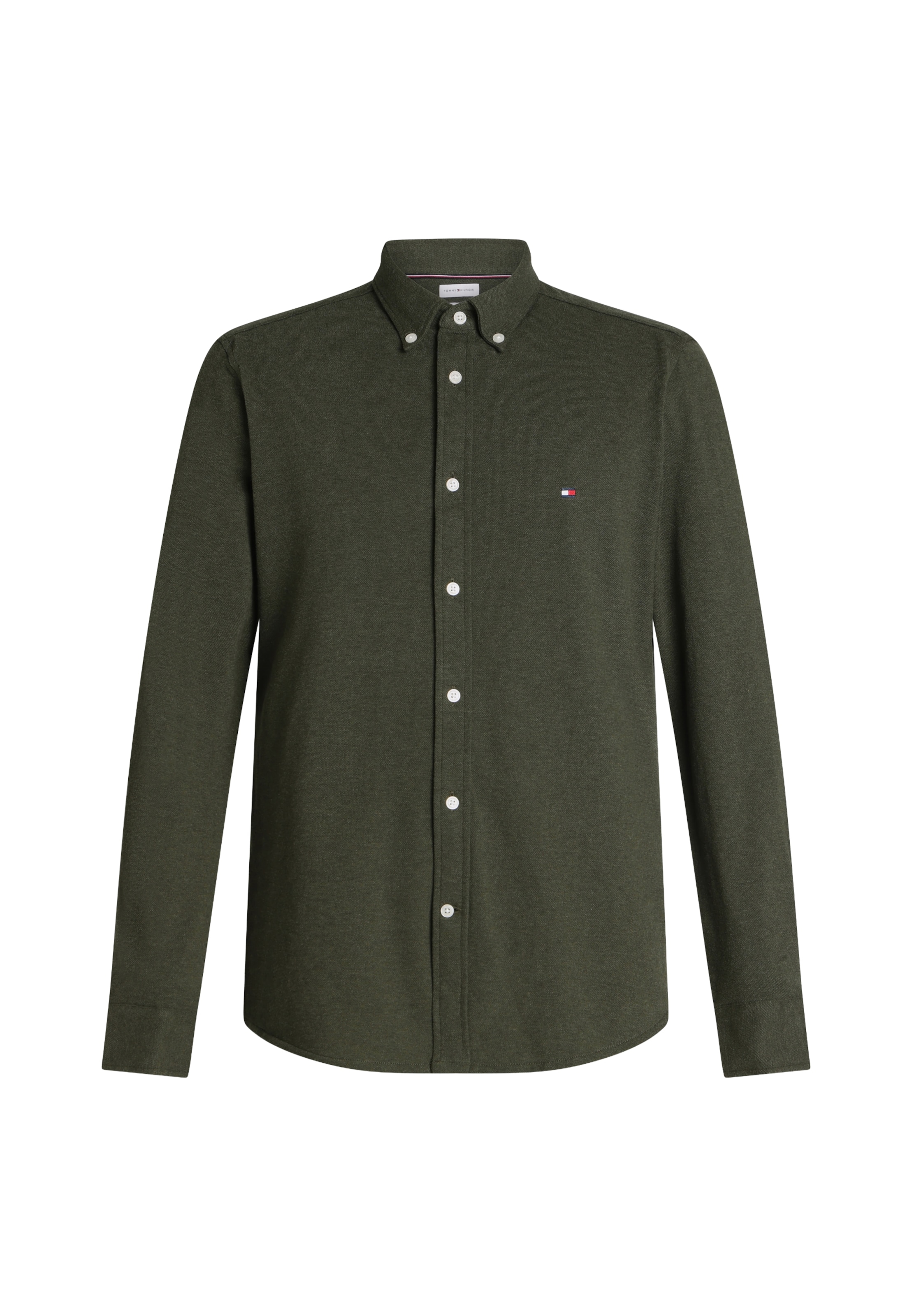 Slim fit Camicia di TOMMY HILFIGER in verde: frontale