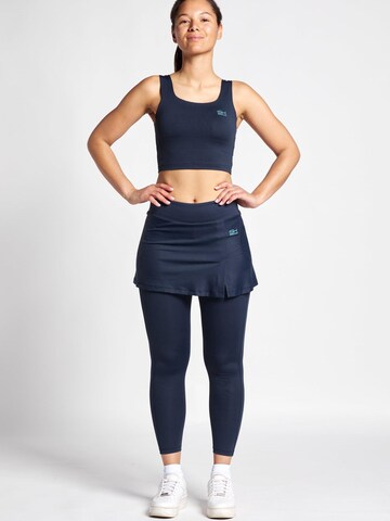 SPORTKIND Sportrok '2-in-1 Skirt with Long Leggings / Skapri' in Blauw: voorkant