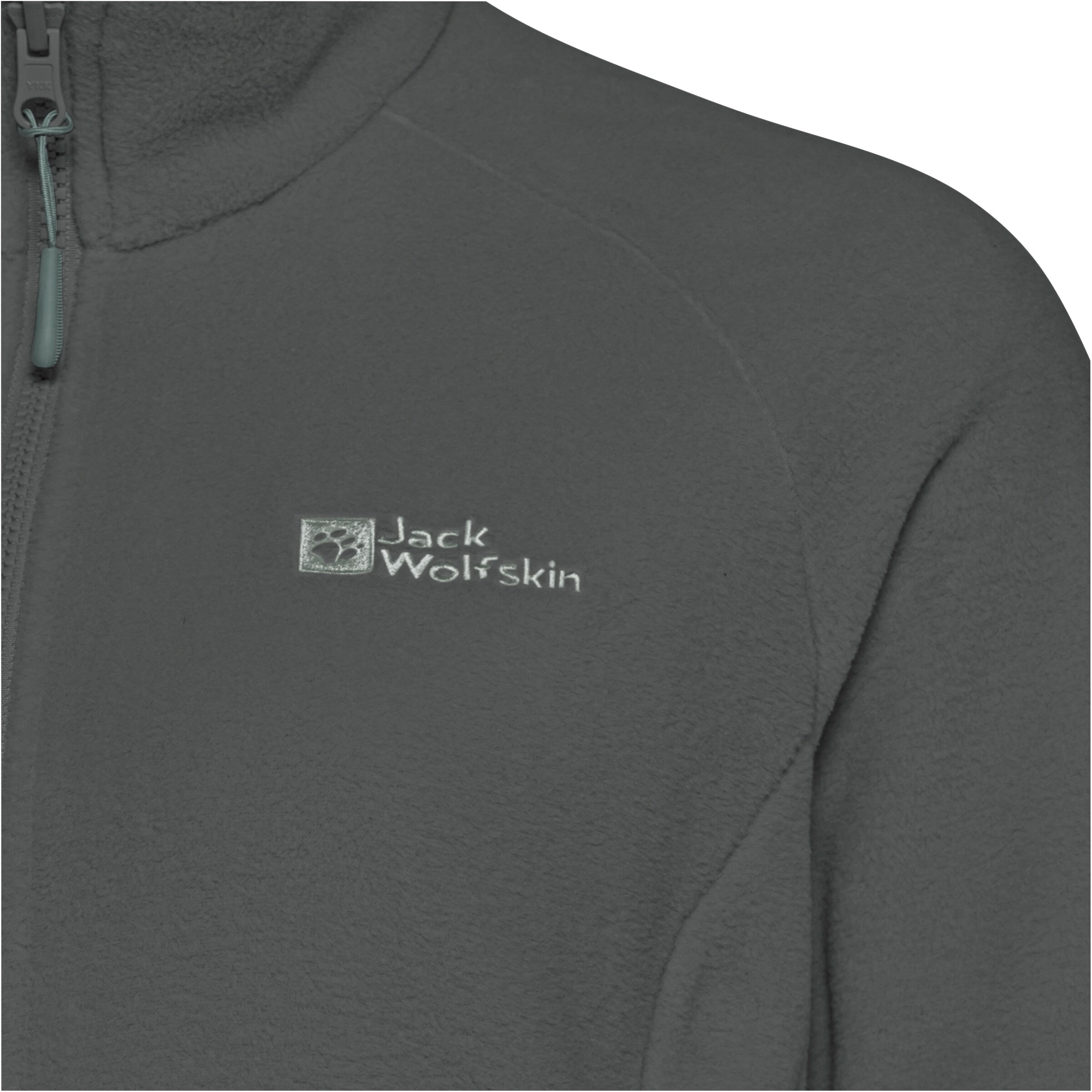 JACK WOLFSKIN Athletic Fleece Jacket in Grey