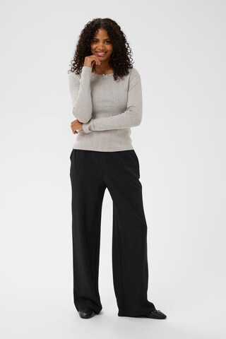 Kaffe Wide leg Broek 'KABeatrice' in Zwart