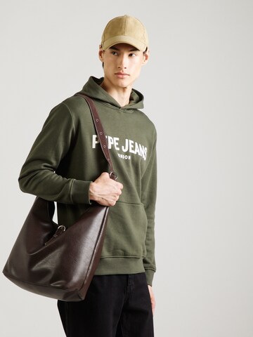Pepe Jeans Sweat jacket in Green: front