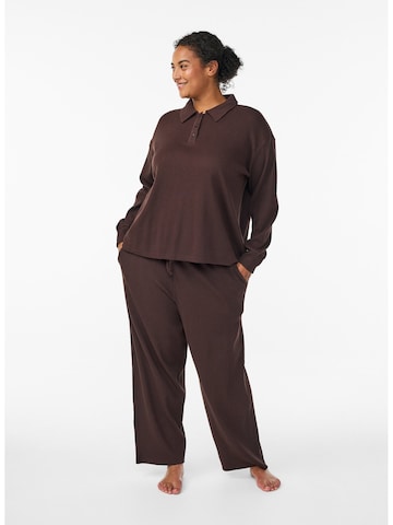 Zizzi Shirts 'Mronja' i brun