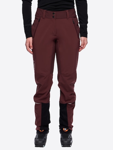 VAUDE Regular Outdoor trousers 'W Larice Pants IV' in Brown: front