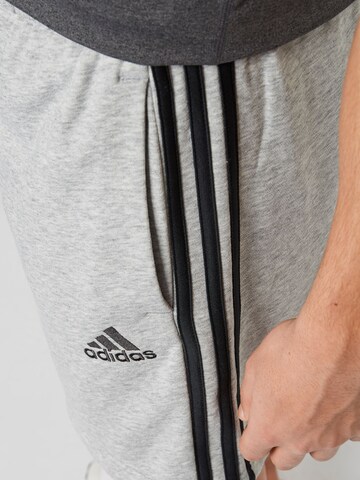 ADIDAS SPORTSWEAR Regular Workout Pants 'Essentials French Terry' in Grey