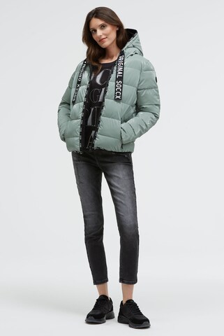 Soccx Winter Jacket in Blue: front
