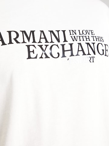 ARMANI EXCHANGE T-shirt i vit