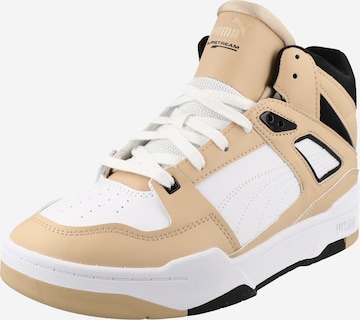 PUMA - Sapatilhas altas 'Slipstream' em branco: frente