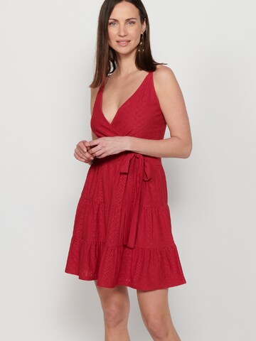 Robe d’été KOROSHI en rouge