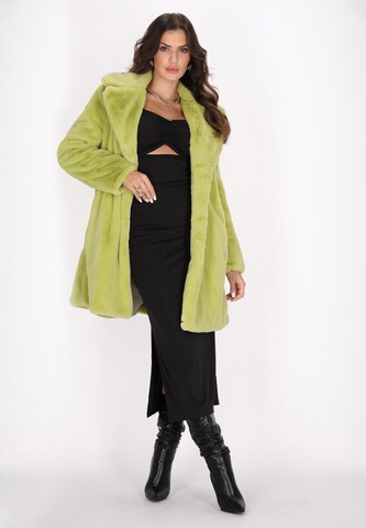 faina Wintermantel in Groen