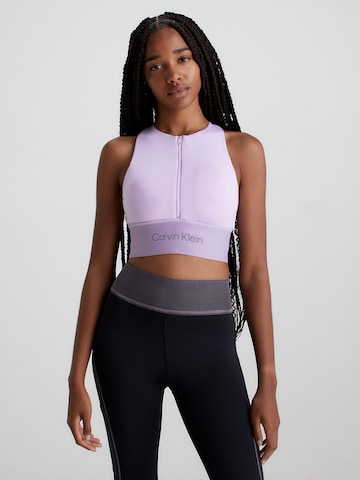 Bustier Soutien-gorge de sport Calvin Klein Sport en violet : devant