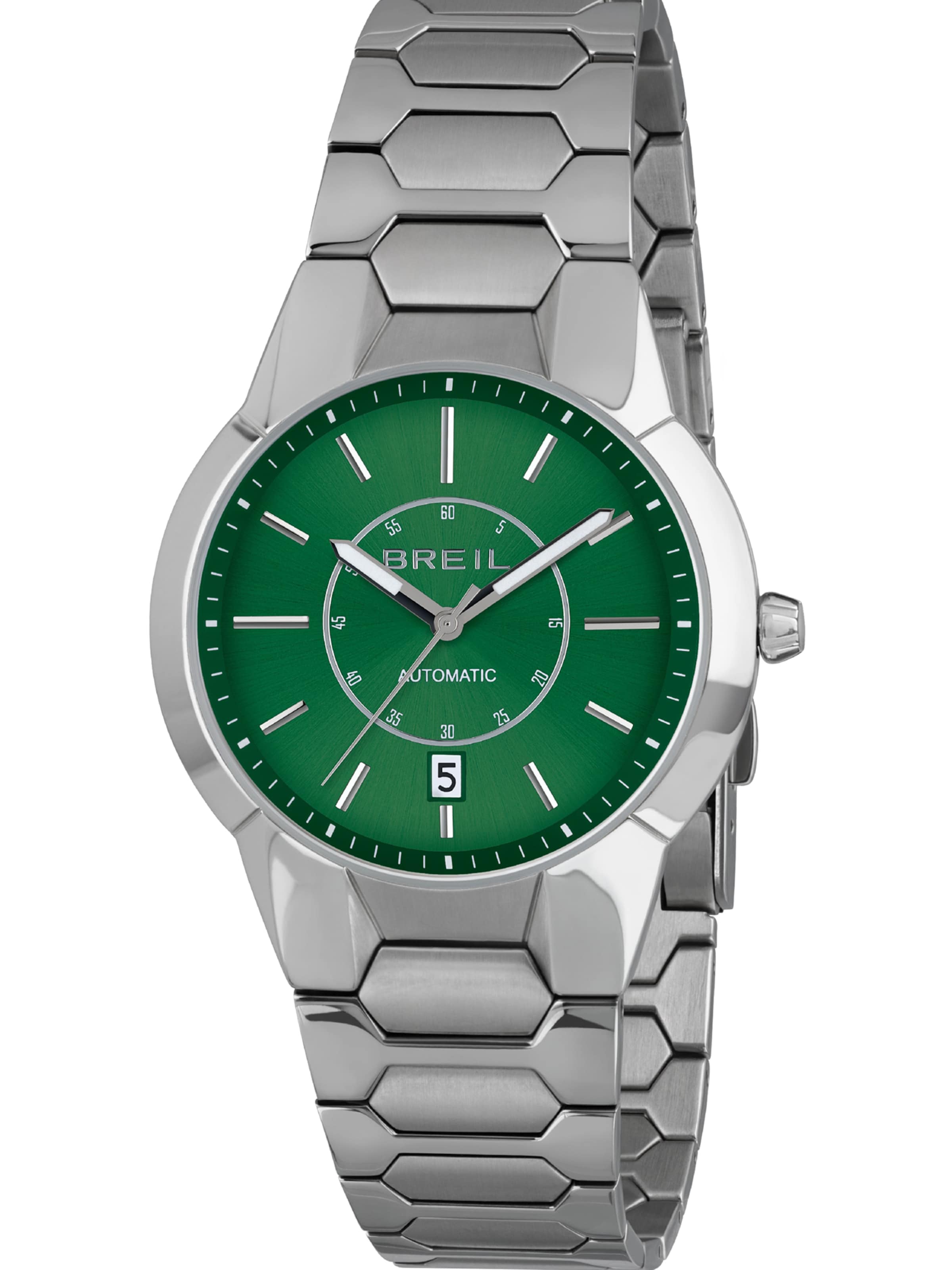 Montre à affichage analogique 'New One' Breil en argent : devant