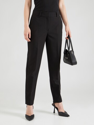 SELECTED FEMME Regular Pleated Pants 'LINA' in Black: front