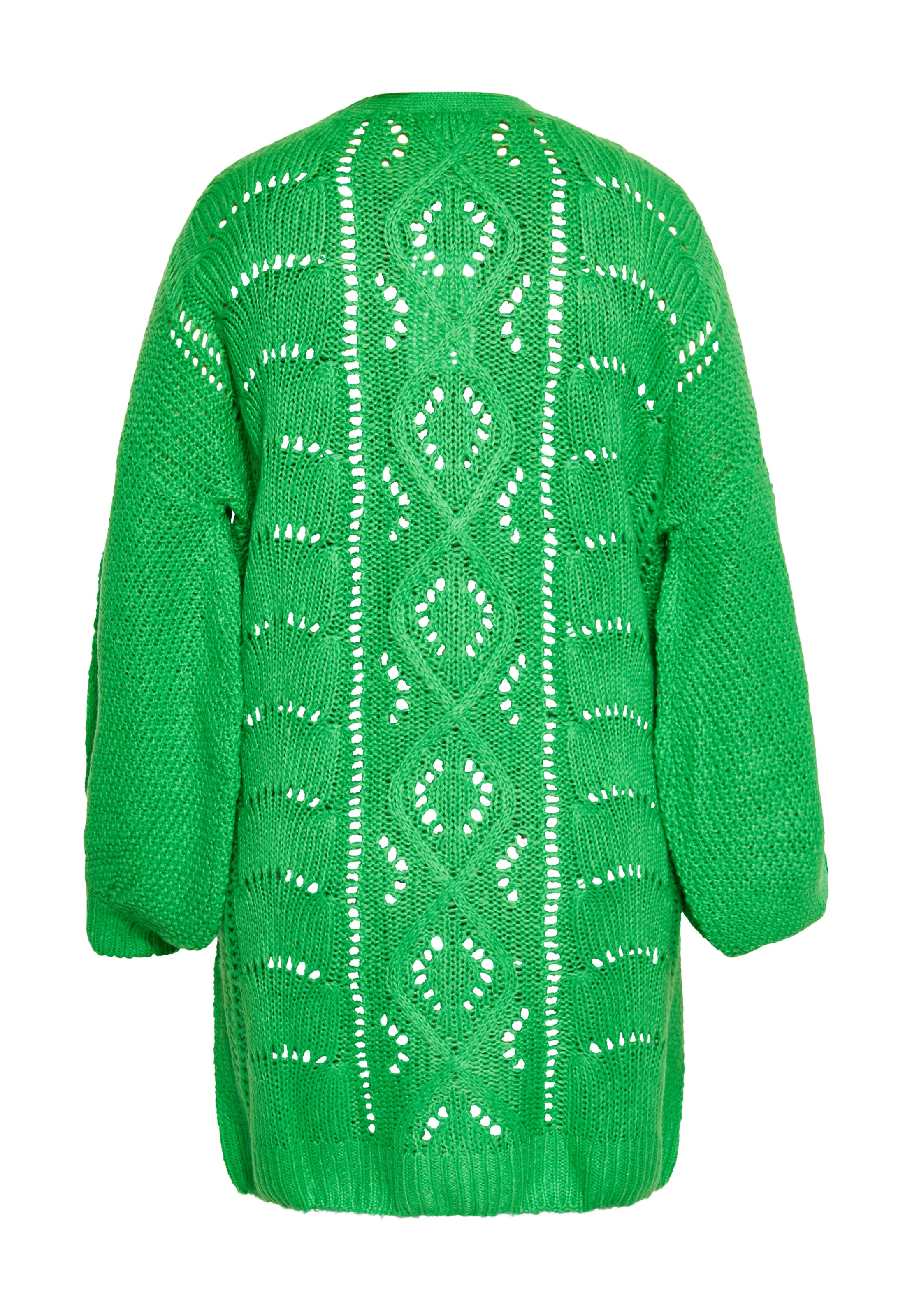 swirly Knit cardigan in Green