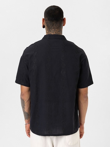Dandalo Comfort fit Button Up Shirt 'Bjorn' in Black