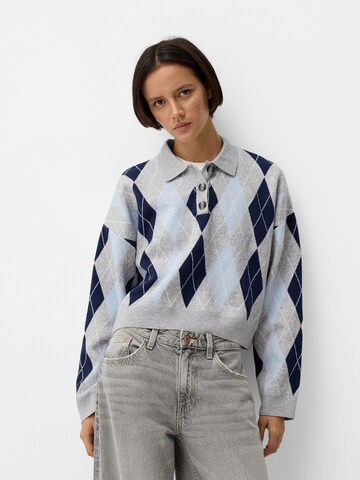 Bershka Sweater in Blue: front