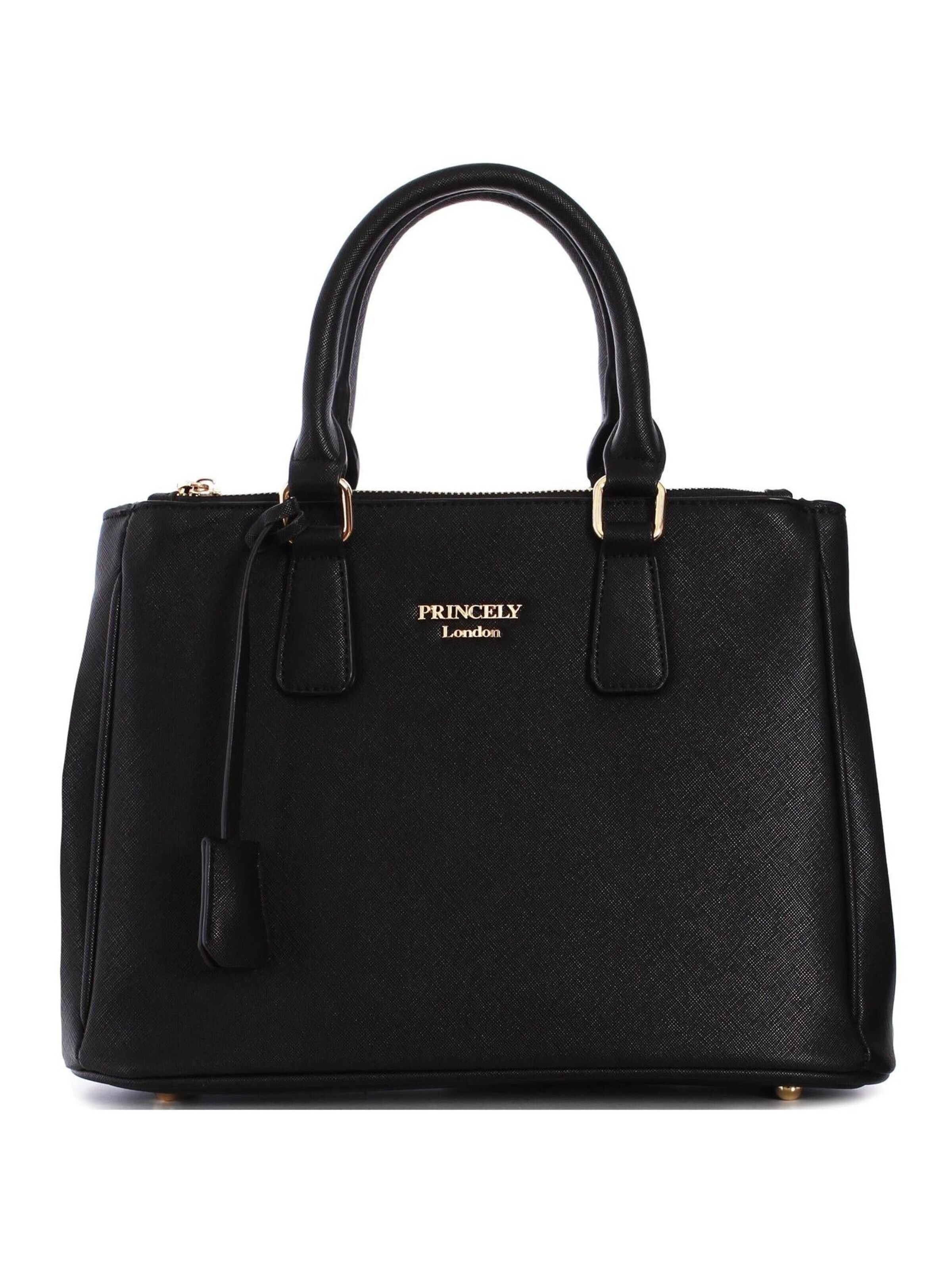 Princely London Handbag 'Victoria' in Black: front