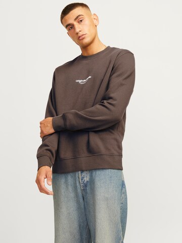 JACK & JONES Sweatshirt 'JORVesterbro' in Groen: voorkant