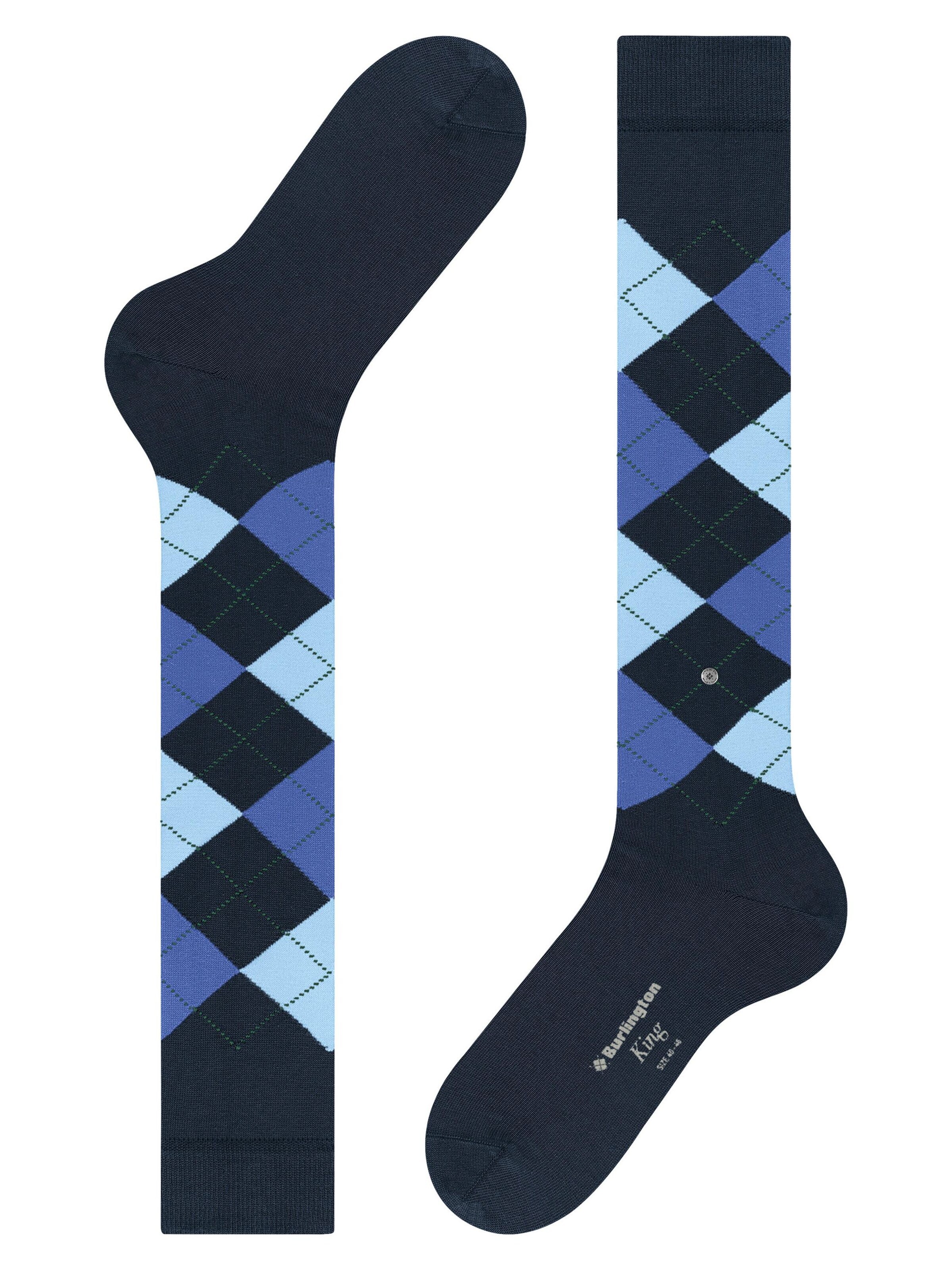 BURLINGTON Kniestrümpfe 'King'‌‌ in Blau