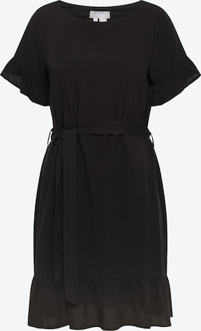 Robe Usha en noir : devant