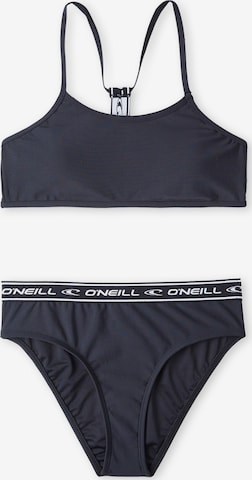 O'NEILLBustier Bikini - crna boja: prednji dio