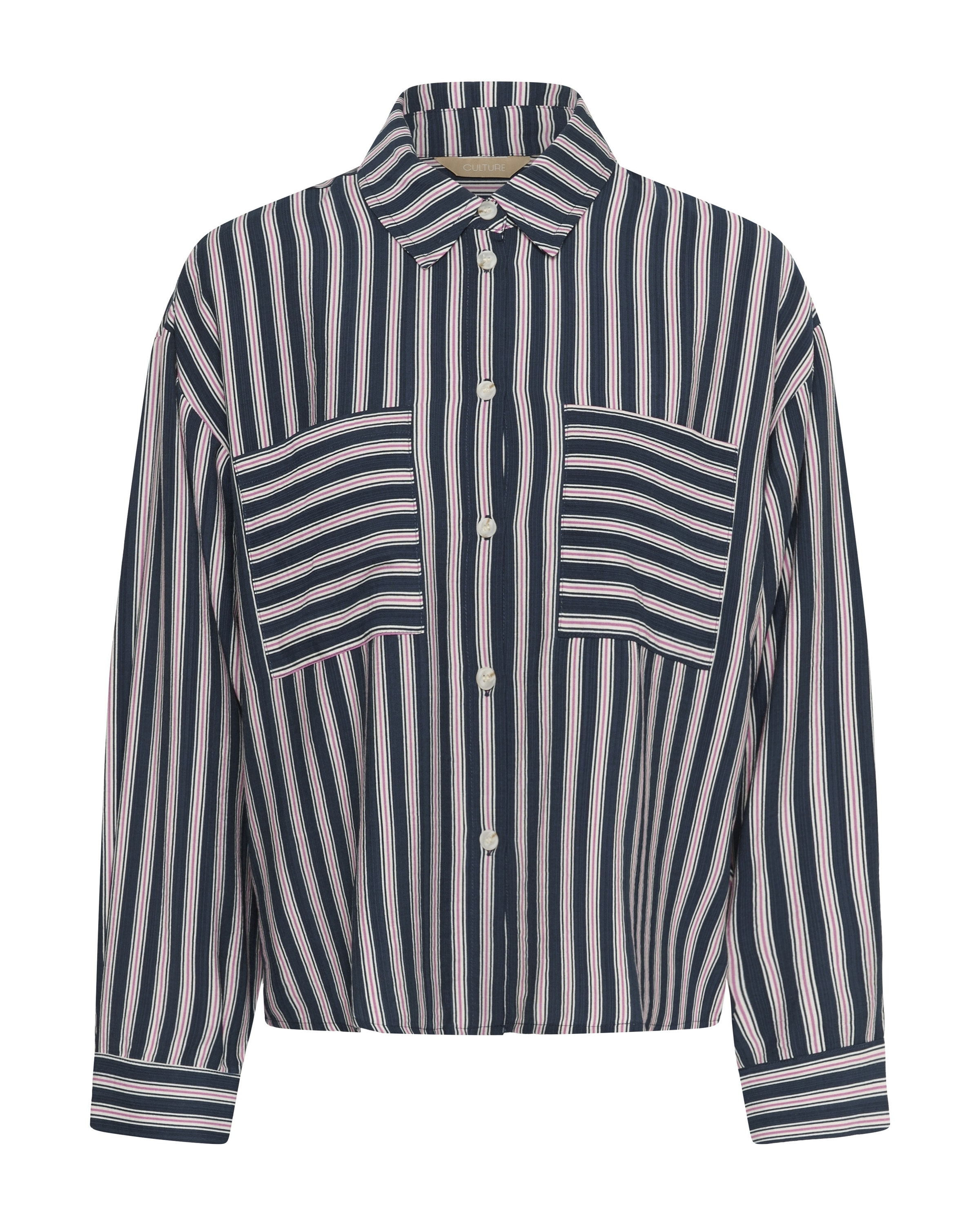 CULTURE Blouse 'CUantomine' in Blauw: voorkant