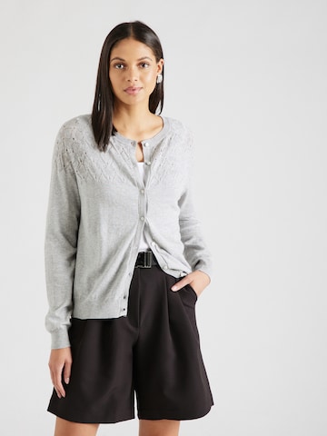 Noa Noa Knit Cardigan 'Clara' in Grey: front