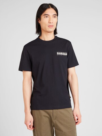 NAPAPIJRI - Camisa 'S-TAHI' em preto: frente