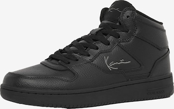 Karl Kani High-Top Sneakers in Black: front