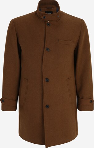 Jack & Jones Plus Between-seasons coat 'MELTON' in Green: front